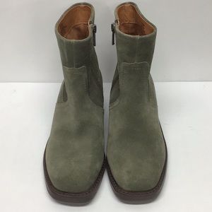 Lucky Brand 'KAZEY' mossy green leather/suede ankle bootie NWOT